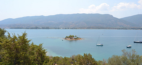View of Daskaleio near Poros